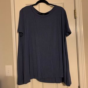 Blue oversized top
